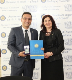 NOCA was awarded as a key partner of the Dimitar A. Tsenov Academy of Economics, Svishtov 